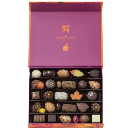Grande boite rectangulaire chocolats d'automne