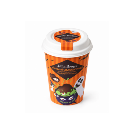 Bombe cœur de chocolat au lait caramel  - Édition Halloween