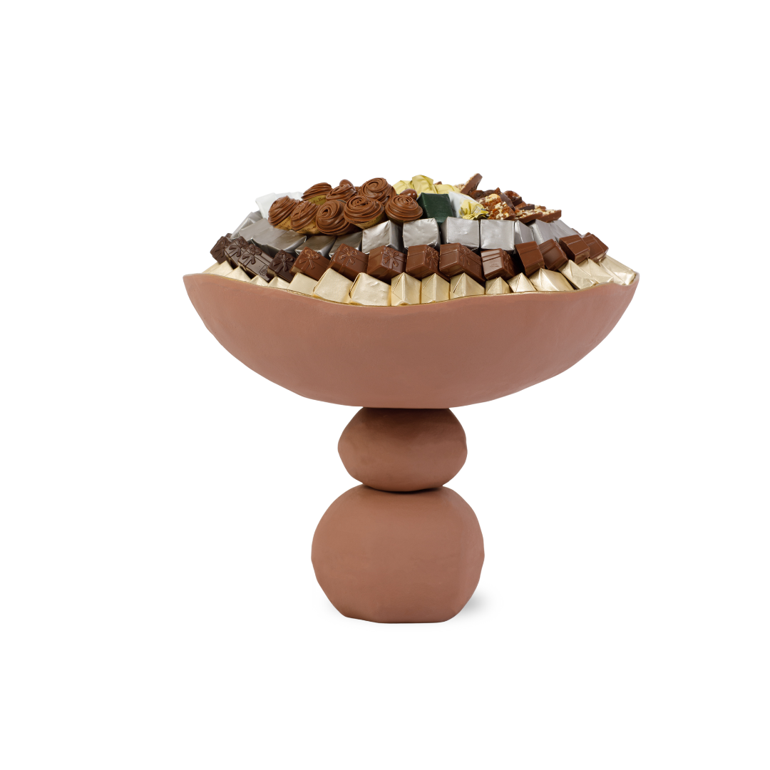 Centre de table Terra PM - 1Kg300g de chocolats