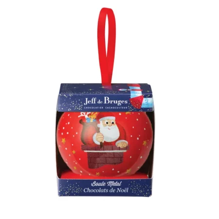 Boule de Noël Rouge en métal