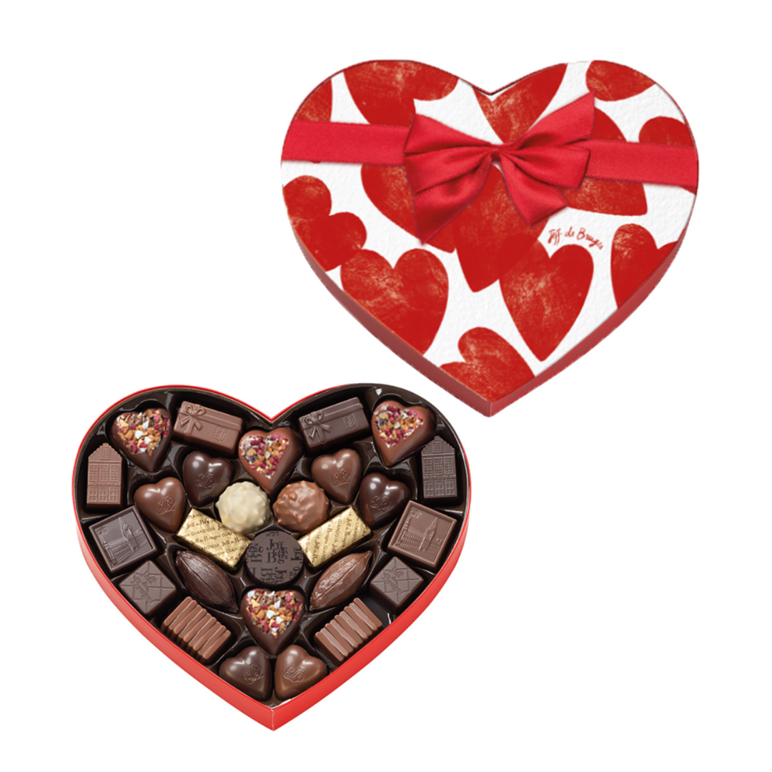Petite boite coeur rose ou blanche chocolats Saint-Valentin – Image 3