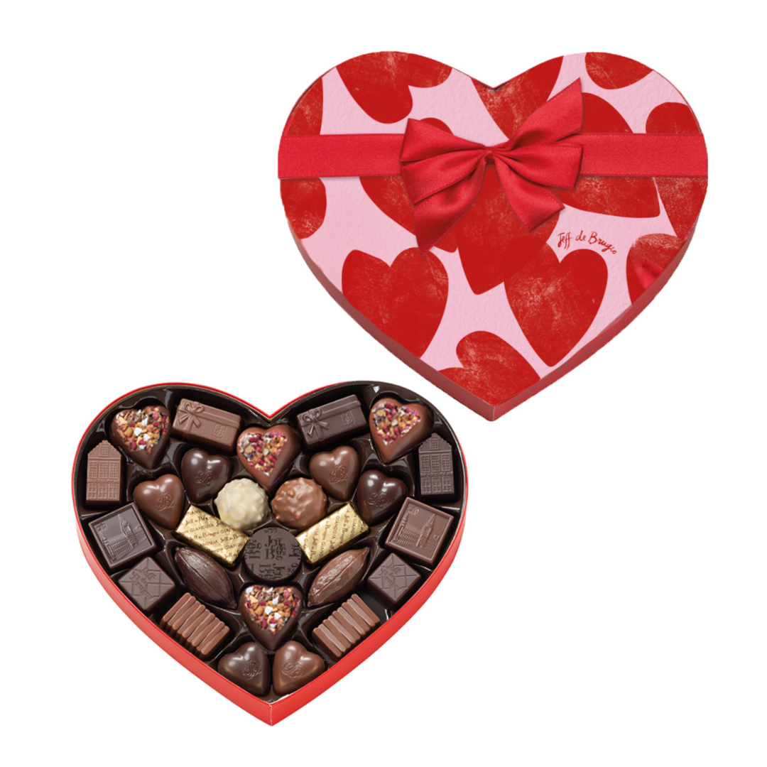 Petite boite coeur rose ou blanche chocolats Saint-Valentin – Image 2