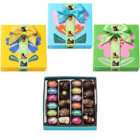 Petite boite fleur chocolats de Pâques 300g