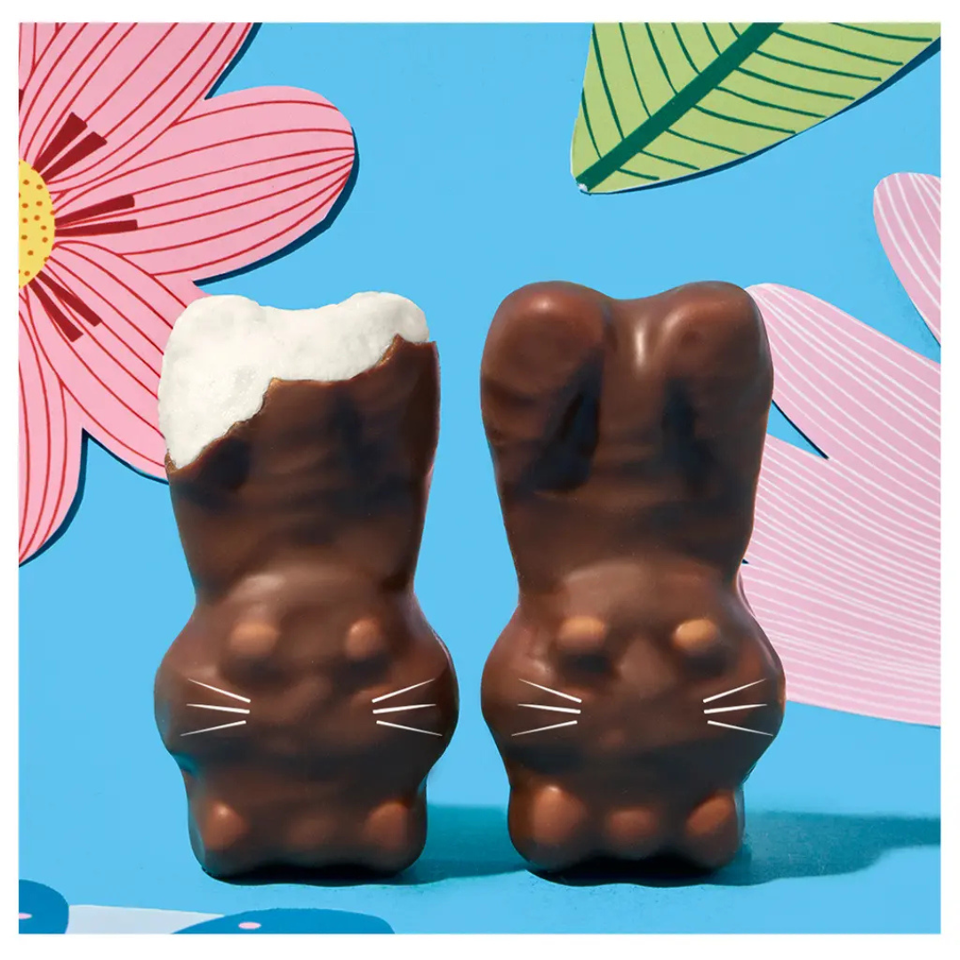 Boite 28 lapins guimauve chocolat au lait