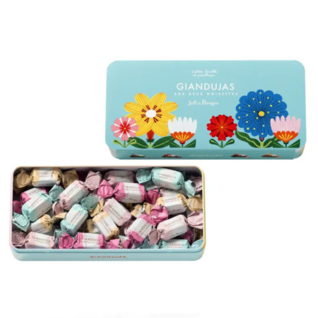 Boite métal giandujas aux deux noisettes assortis - Édition Printemps