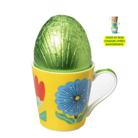 Mug de pâques garni de son oeuf