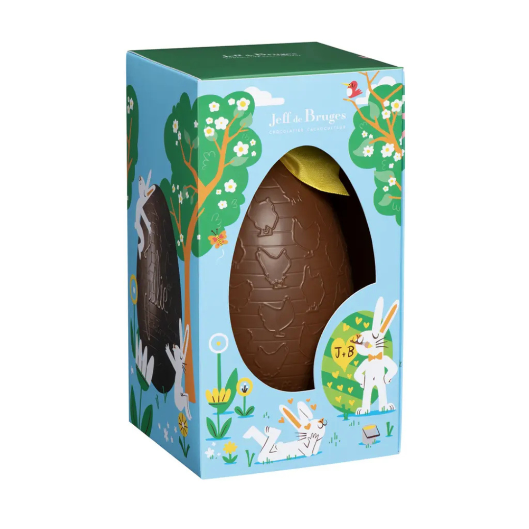 Oeuf en chocolat au lait garni - 15 cm – Image 2