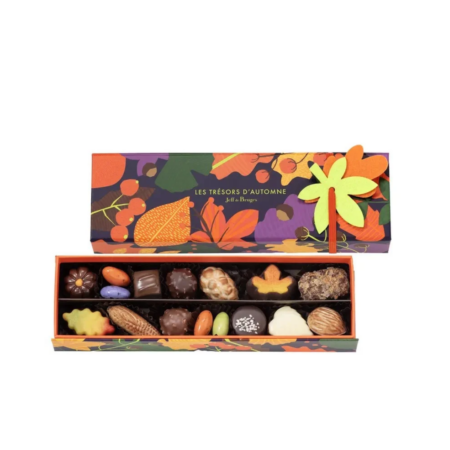 Petite boite longue chocolats d'automne - 160 g